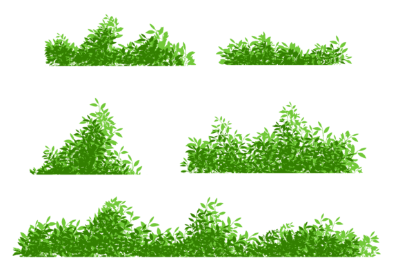 Bush Background. Green Bushes - A Versatile Graphic Design Asset