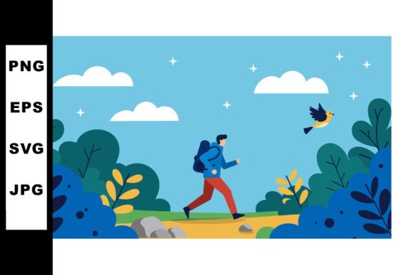 Man Hiking Outdoors with Backpack Walkin Review